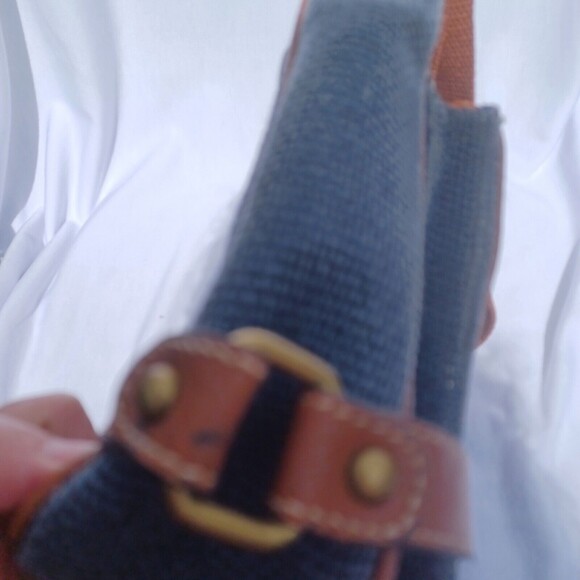 Blue Vintage 90's Style GAL purse BOHO - Picture 13 of 14